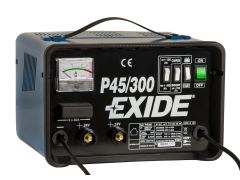 EXIDE P45 Batterilader - 12/24V - 45/30A, Starthjælp 180A