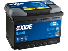 Exide Startbatteri EXCELL 12V 74AH 680CCA