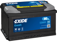 Exide Startbatteri EXCELL 12V 80AH 640CCA
