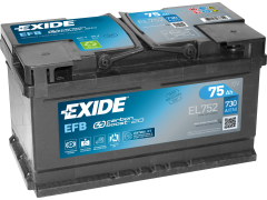 Exide Startbatteri Start/Stop EFB 12V 75AH 730CCA