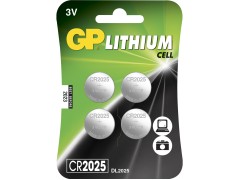 GP Lithium Knapceller CR2025 