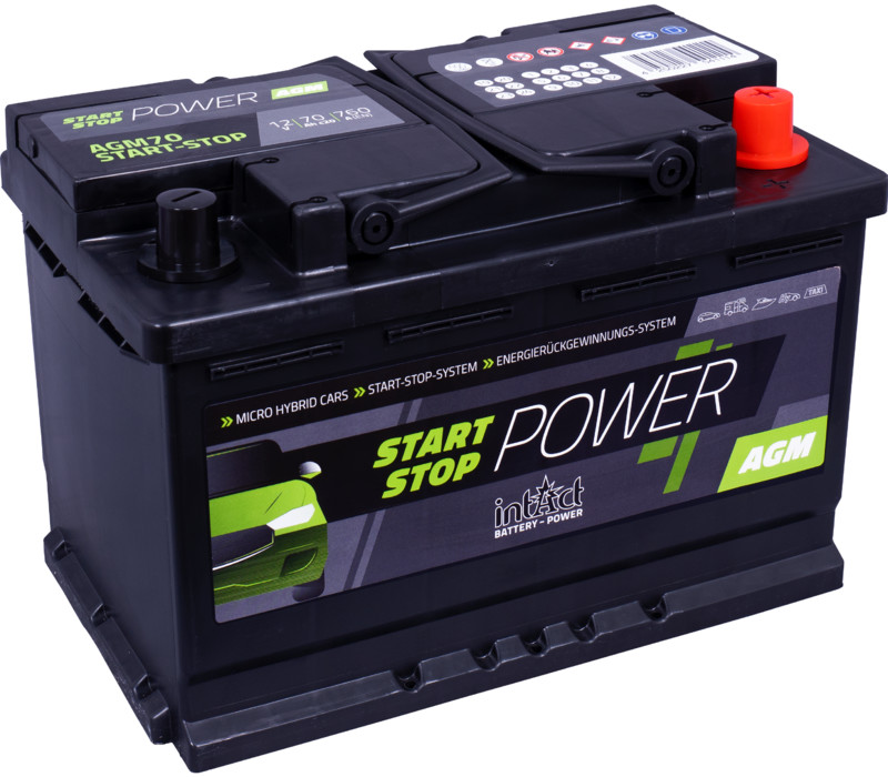 IntAct Start-Stop-Power Batteri AGM 12V 70AH 760EN